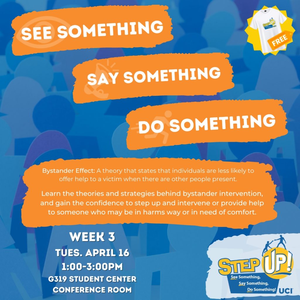 Step Up! Bystander Intervention Training @ Student Center G319 (at the Center for Student Wellness & Health Promotion)